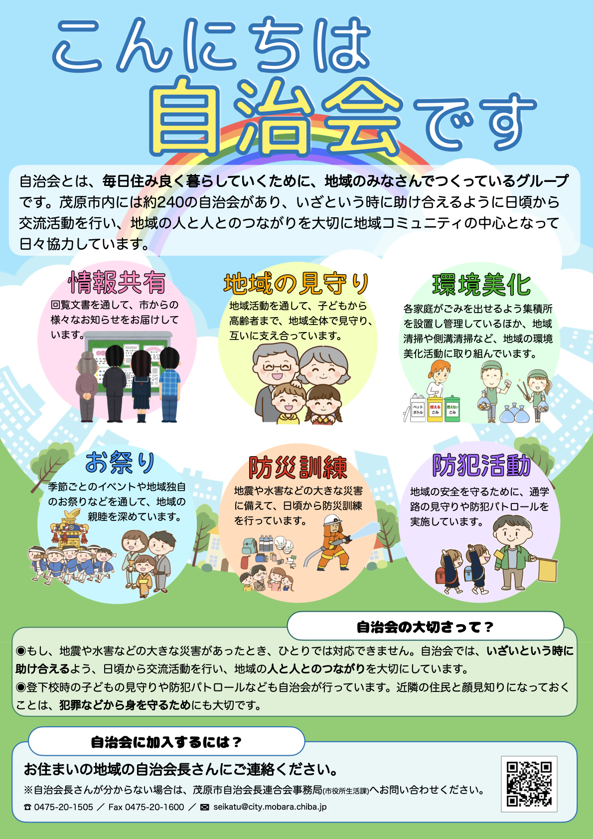 啓発チラシ「こんにちは自治会です」