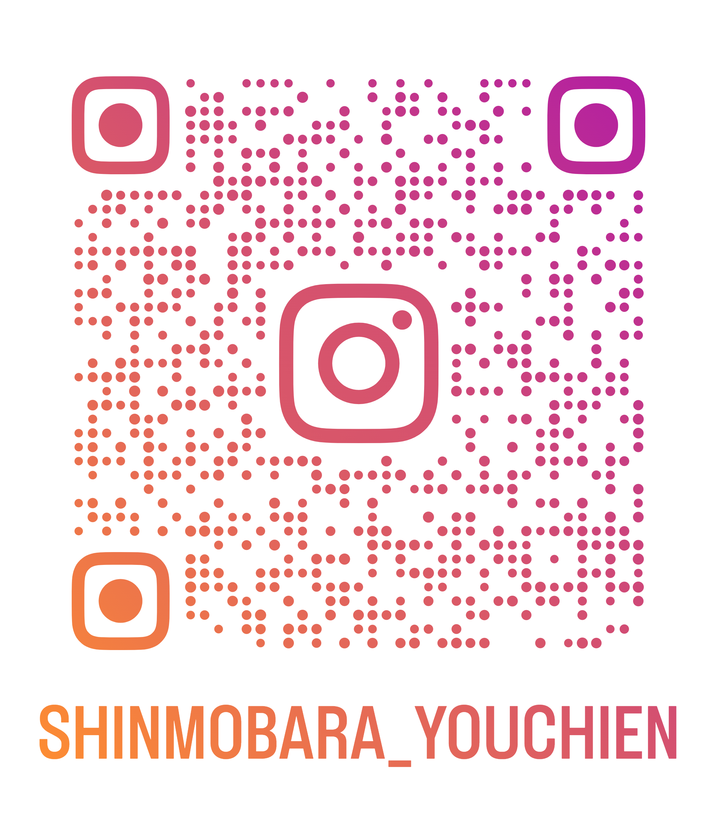 新茂原幼稚園Instagram公式アカウントのQRコード