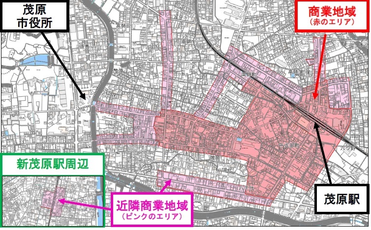 商業地域、準商業地域