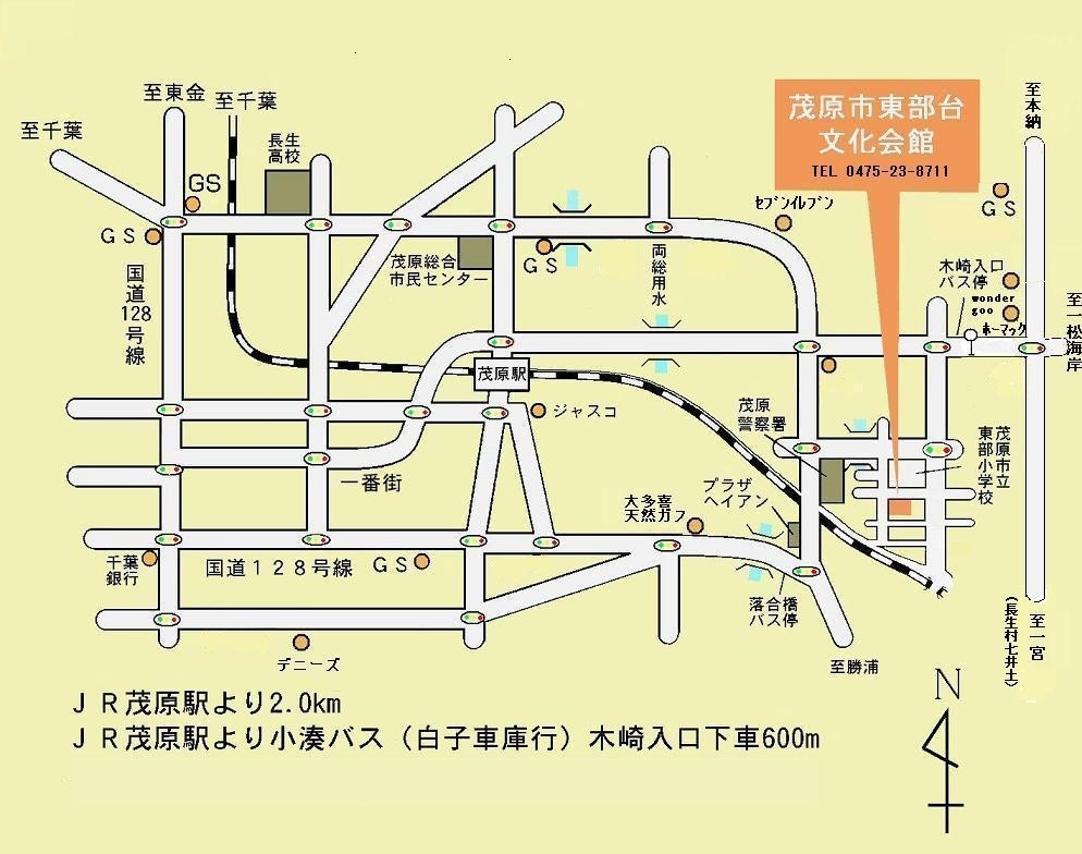 東部台文化会館案内図