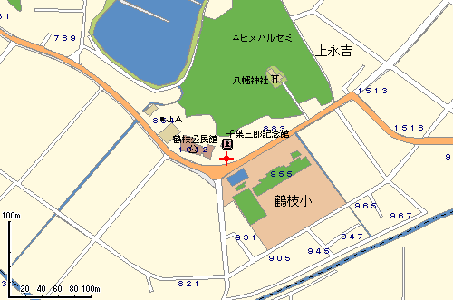 鶴枝公民館地図