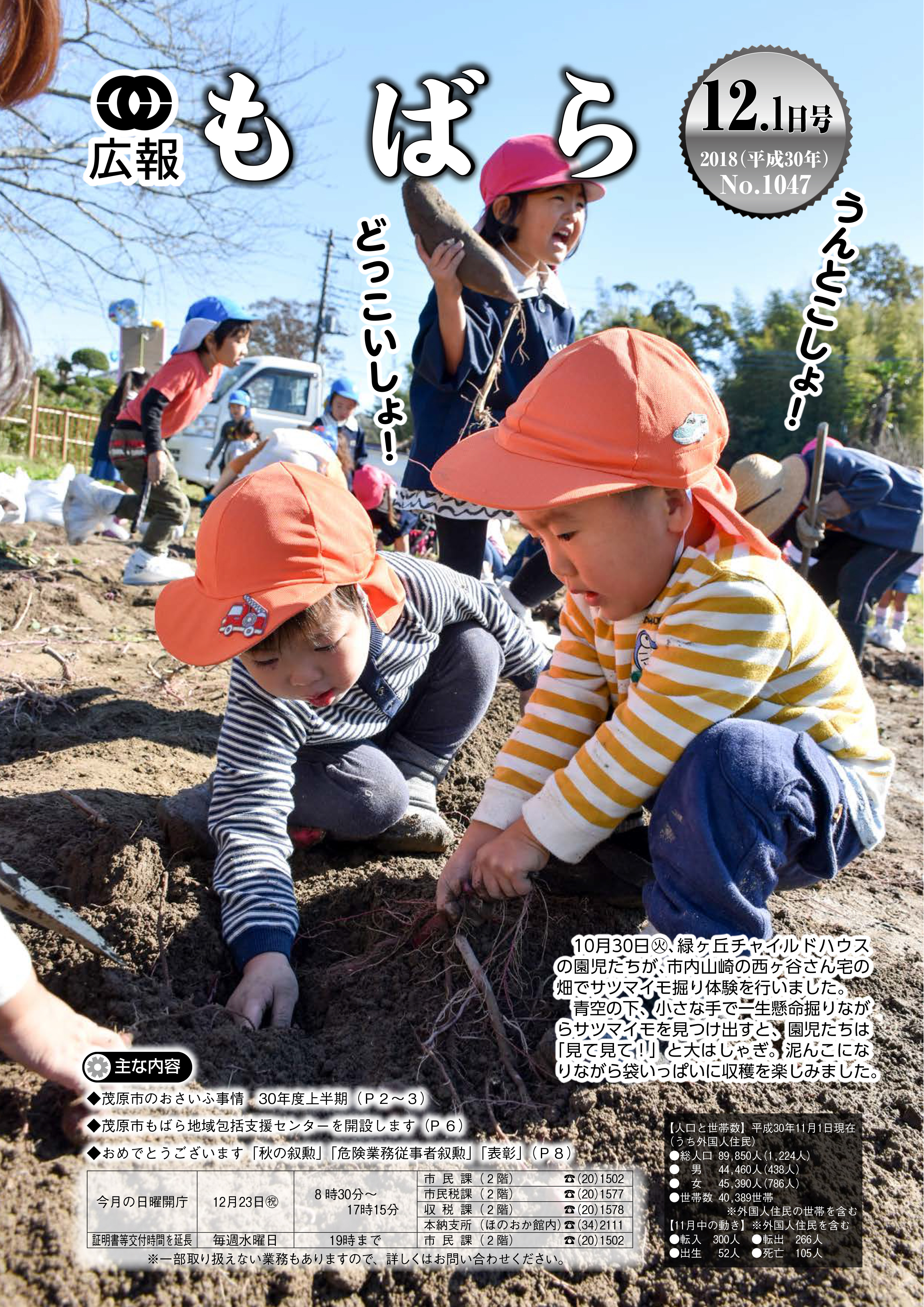 広報もばら平成30年12月1日号表紙