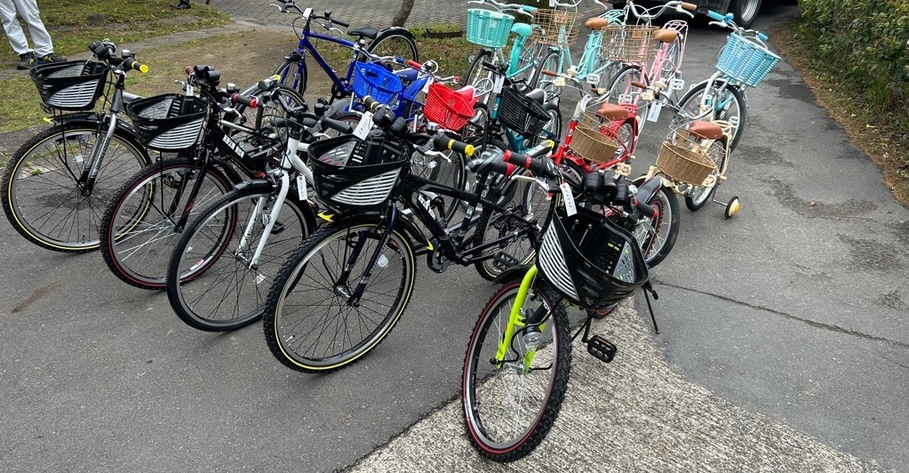 寄贈自転車15台