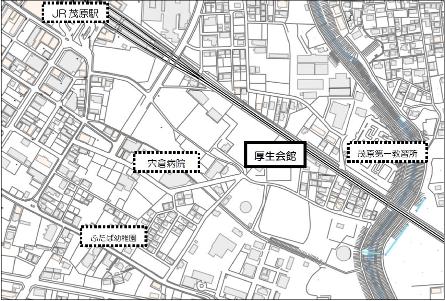 夏期茂原第2学童クラブの地図