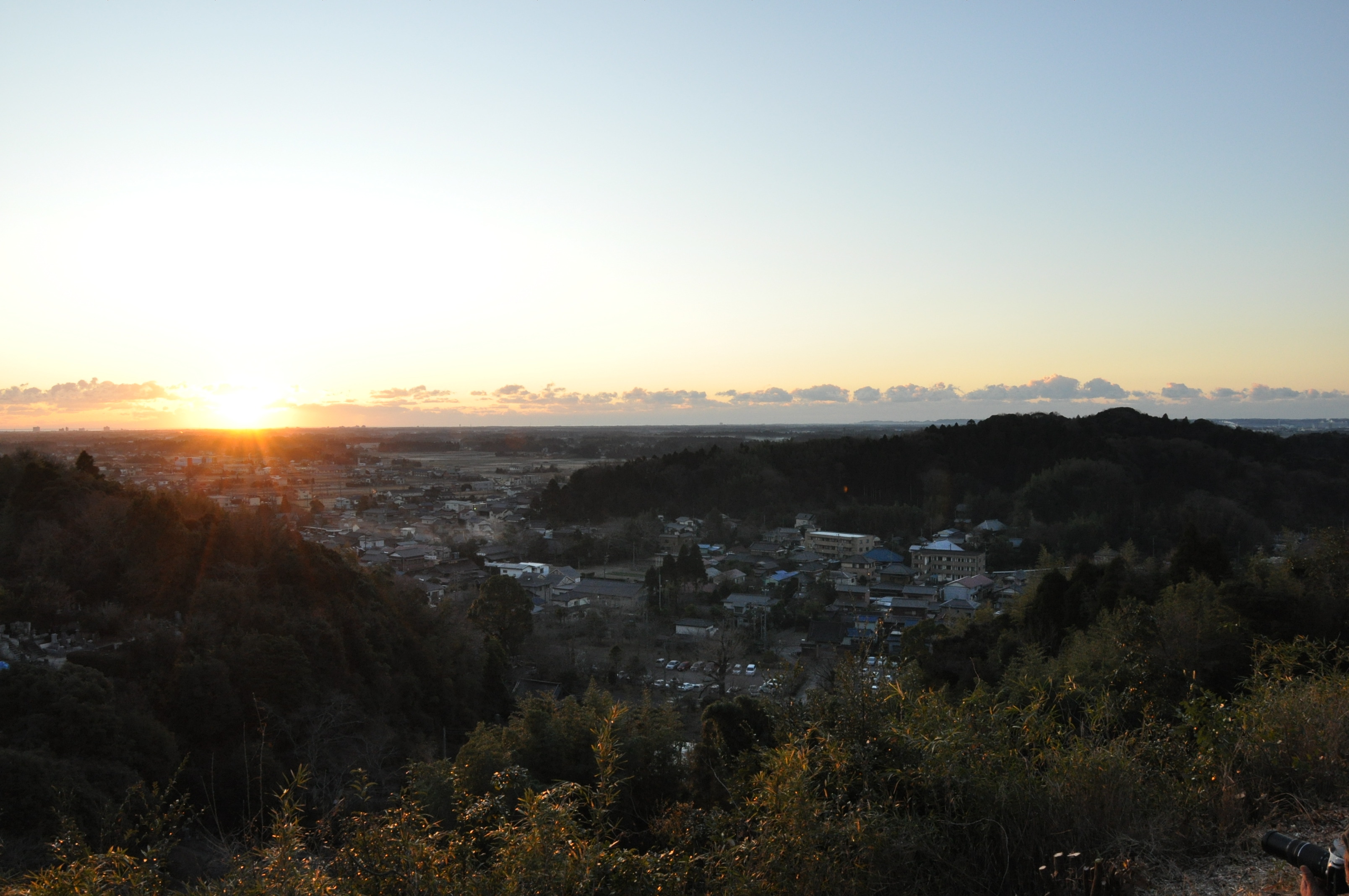 本城山からの朝日