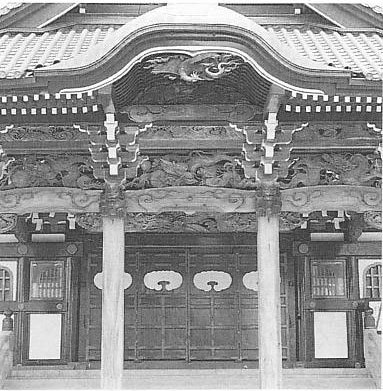 藻原寺本堂唐門向拝彫刻