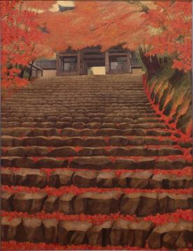牧野三生郎「京都神護寺(秋)」