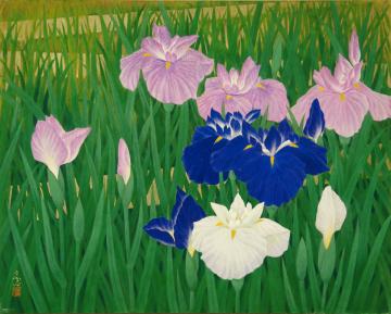 矢部宏「ひめはるに咲く(花菖蒲)」
