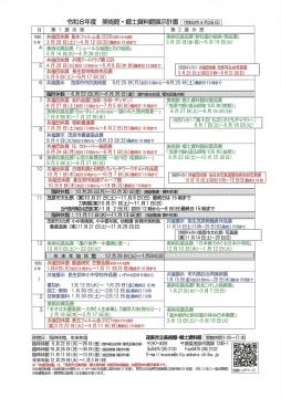 令和8年度展示計画のチラシ（令和8年4月28日現在）茂原市立美術館の1年間の計画を掲載しています。会期は変更になる場合があります。